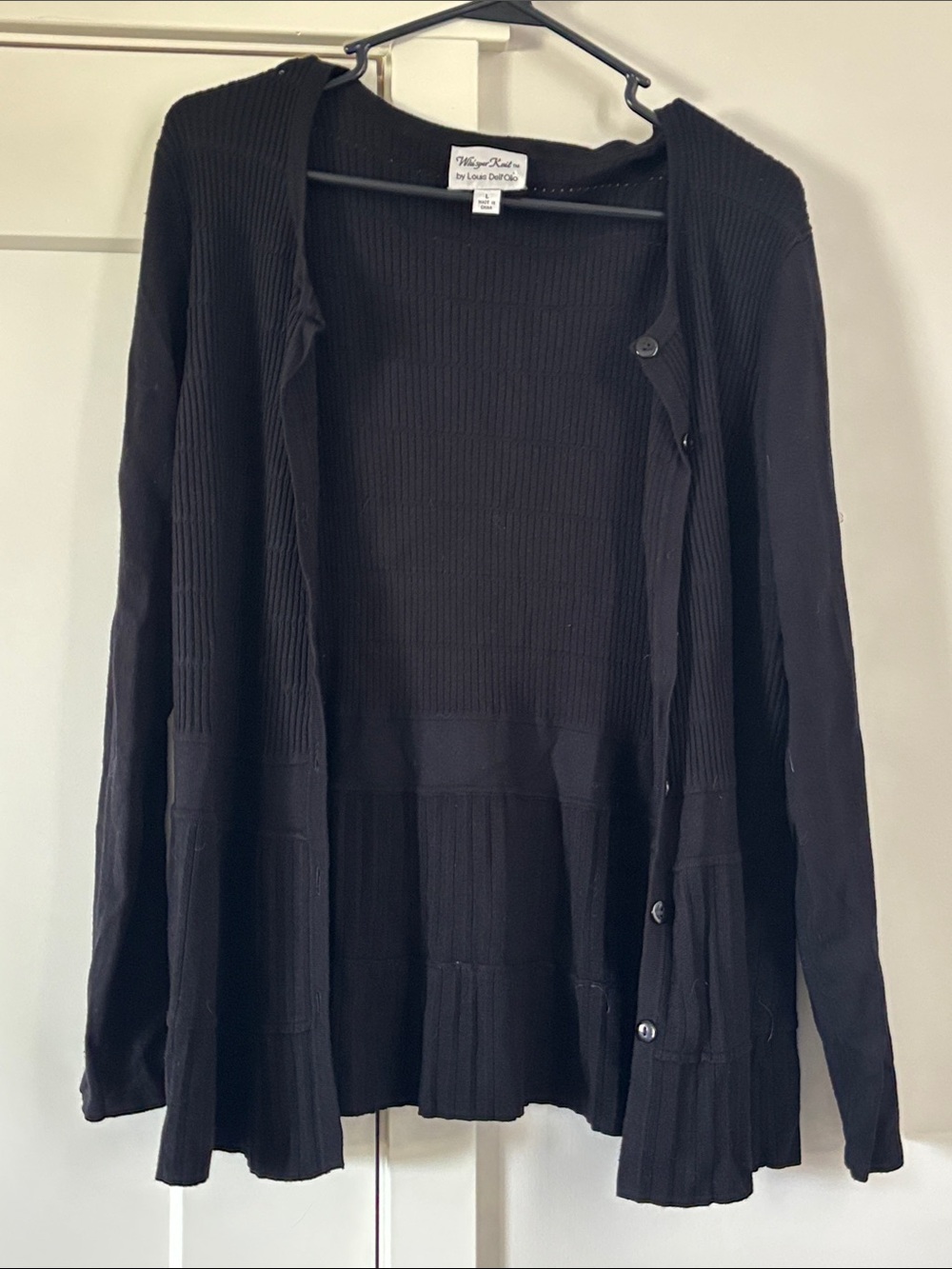 Whisper Knit by Louis Dell'Olio women's cardigan sweater in a size Large